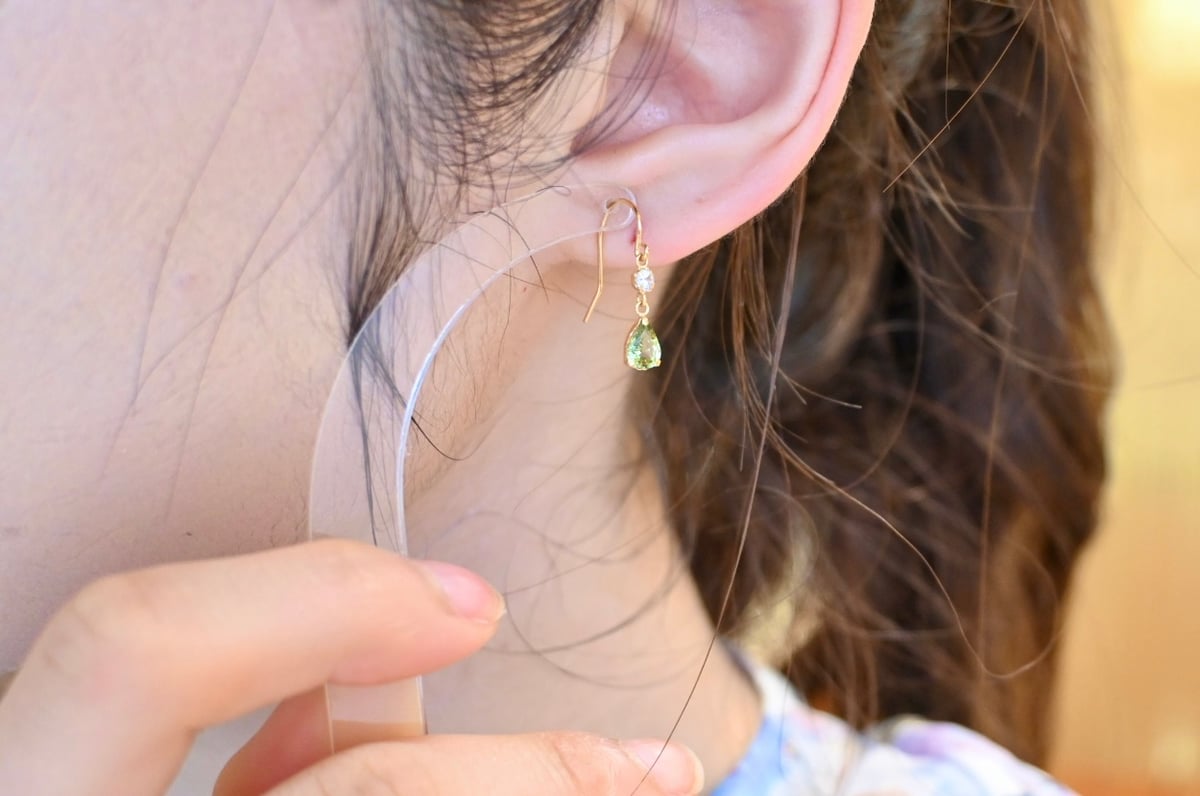 k18 サファイアピアス　オパールピアス2点まとめ ピアス K18イエローゴールド サファイア (9月誕生石) [6252309108