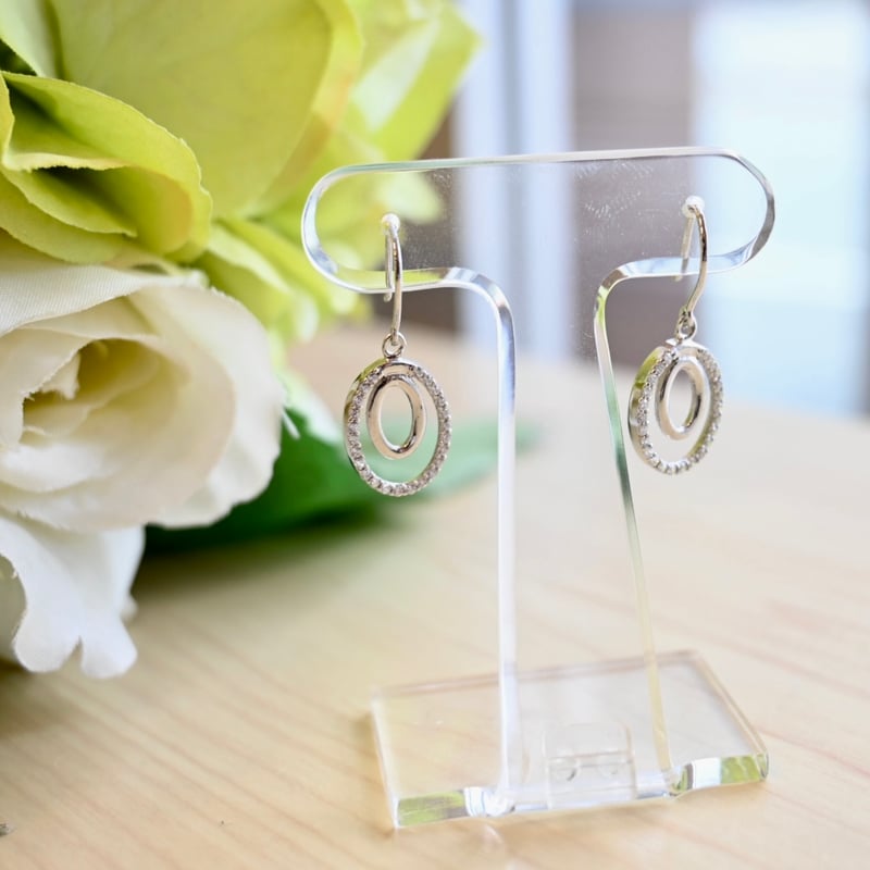 ✨ダイヤモンドピアス みする K14WG✨