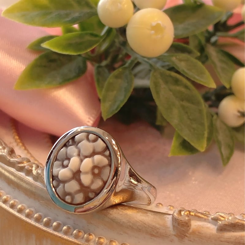 カメオ　リング　指輪　刻印あり 楽天市場】【10％OFFクーポン配布中】 k18 リング カメオ