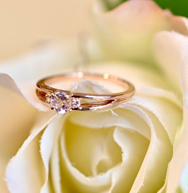 K18PG モルガナイトリング | エレガンスアライ