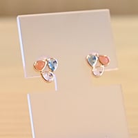 H*D様 K18 ラピスラズリ×ルチルクォーツ オーバルピアス　新品 K18 ラピスラズリ・ルチルクォーツピアス | エレガンスアライ