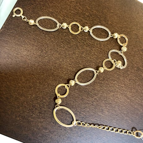 Arpege K10 ブレスレット K10 ペーパークリップ＆チェーン ブレスレット / 10K Paper Clip