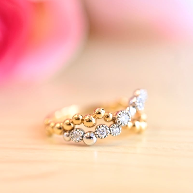 K18 ダイヤモンド ピンキー リング K18ダイヤモンドピンキーリング｜ピンキーリング｜アガット 公式