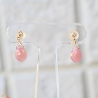 K18 ラピスラズリ・ルチルクォーツピアス | エレガンスアライ