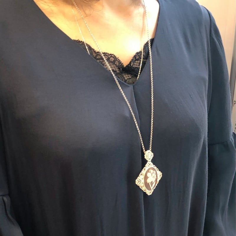 カメオ シルバーロングネックレス Cameo Italiano® | エレガンスアライ