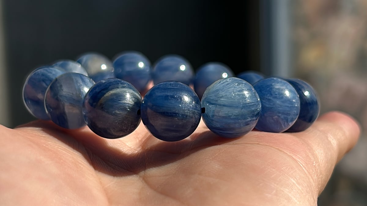 カイヤインクォーツ　カイヤナイト シリカ　ハート　パーム　2点 セット カイヤナイトインシリカ | 霽月洞-seigetsudou-鉱物装身具店 STORE