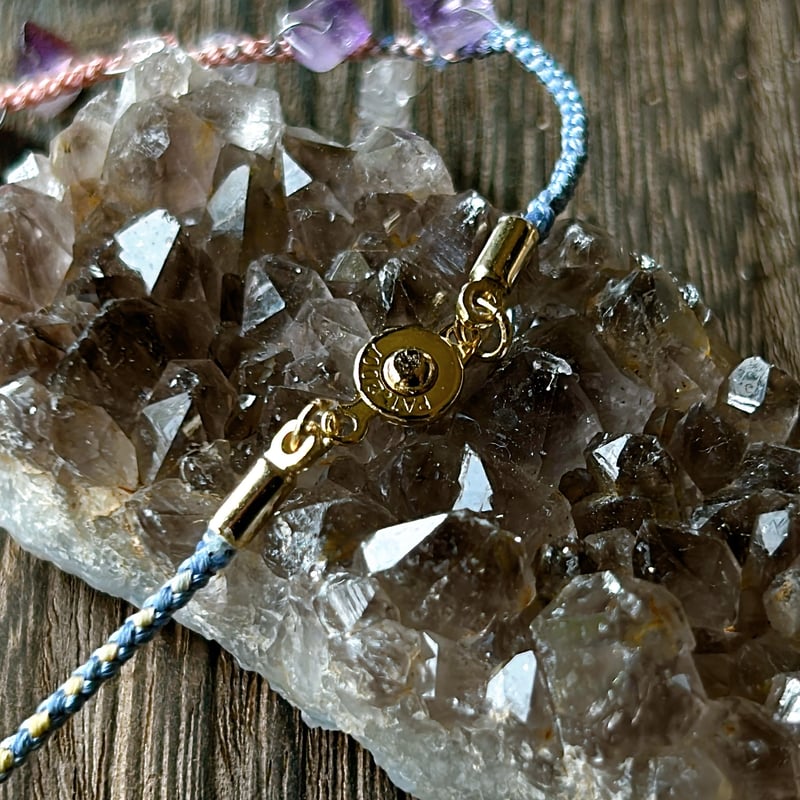 スーパーセブンさざれの組紐ネックレス | 霽月洞-seigetsudou-鉱物