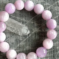 しっかりピンククンツァイトのブレスレット