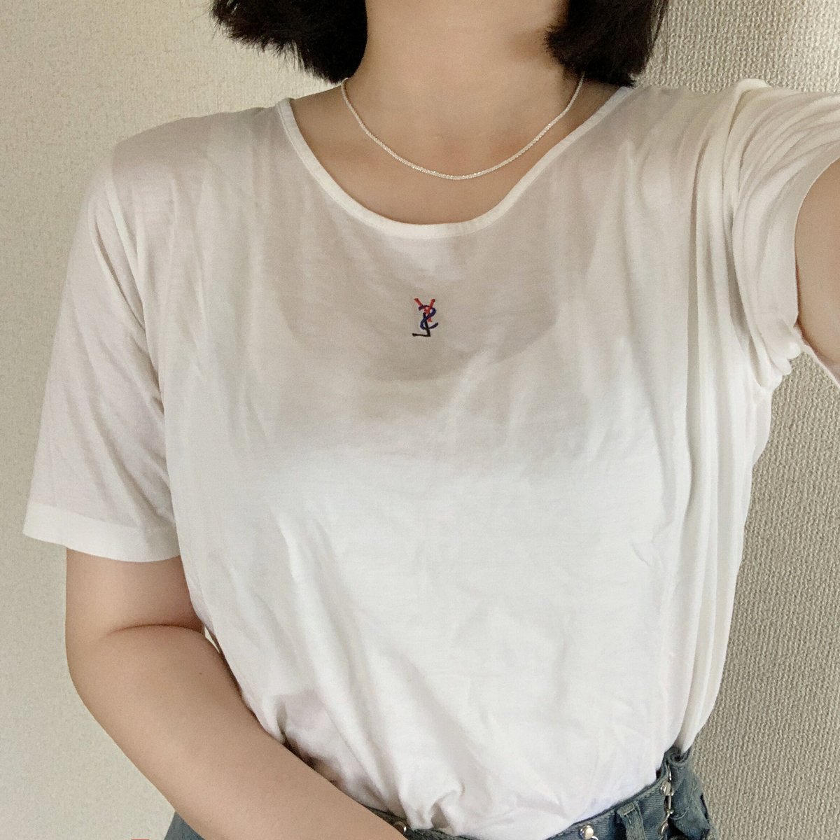 【YSL】トップス レディース 古着 ロゴ イブサンローラン 【YSL】トップス レディース 古着 ロゴ イブサンローラン