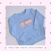【即納販売】ピンク消防車トレーナー