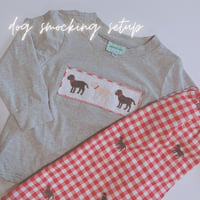 【即納販売】dog smocking setup