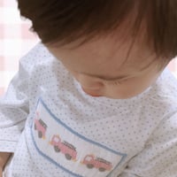 【即納販売】ピンク消防車スモッキングT-shirts