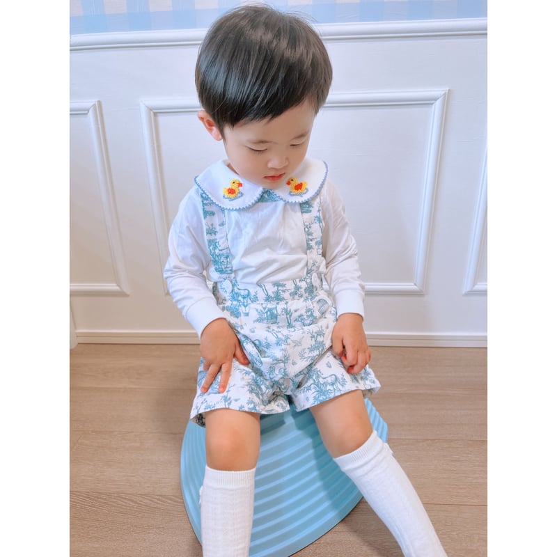 即納販売】2023SS あひるさん丸襟シャツ | mama's boy