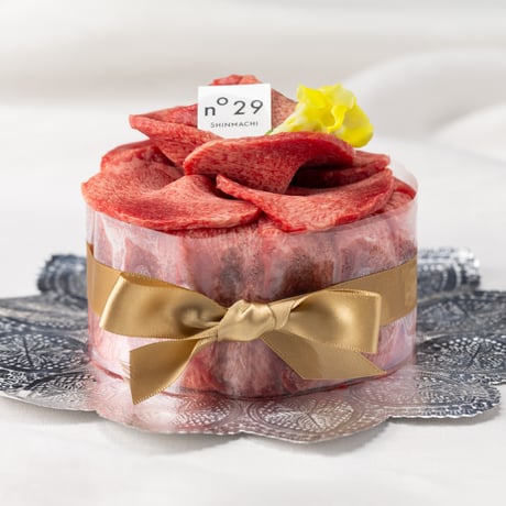 プレミアム牛タン 肉ケーキ(MINI)/パンテオン 250ｇ大阪で人気の肉ケーキ専門店 面白い ギフト 彼氏 誕生日 男性 プレゼント サプライズ グルメ 記念日 結婚記念日 法人