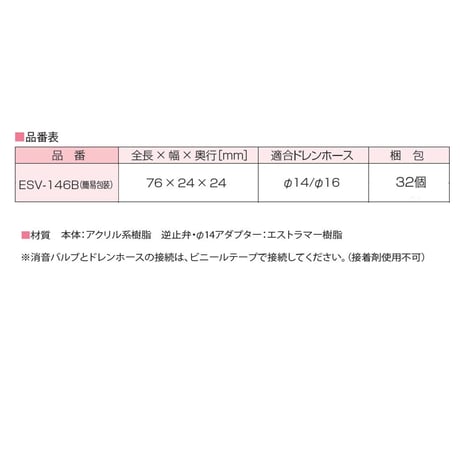 消音バルブESV型（品番：ESV-146B）32個