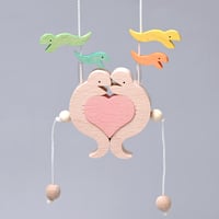 KN282　ハートのヘビのカップル