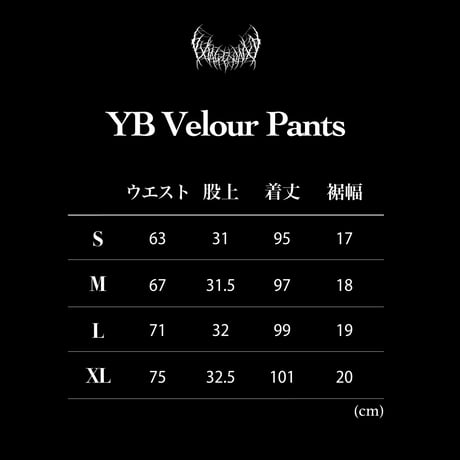 YB Velour Pants (Black)