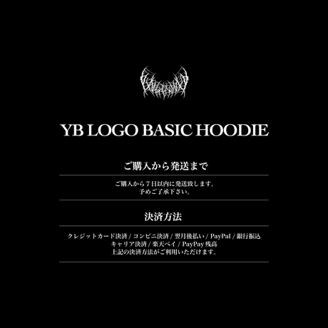 YB LOGO BASIC HOODIE