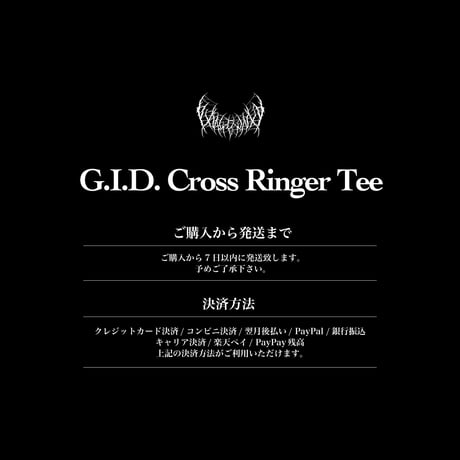 G.I.D. Cross Ringer Tee (Black)