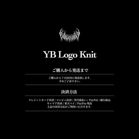 YB Logo Knit (Black)