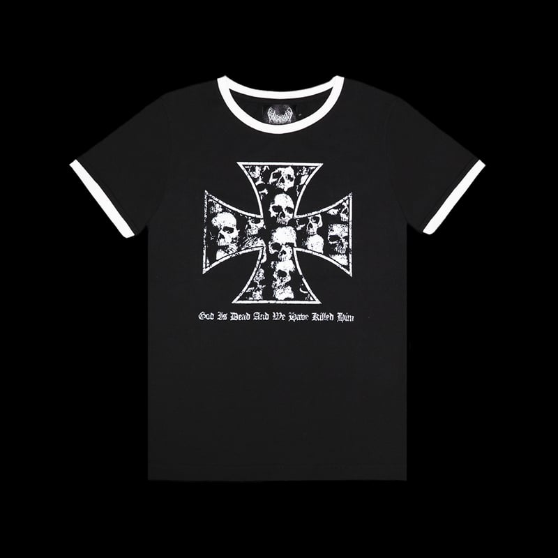 トップス yxngbratz G.I.D Cross Ringer Tee G.I.D. Cross Ringer Tee (Black) | YXNGBRATZ OFF