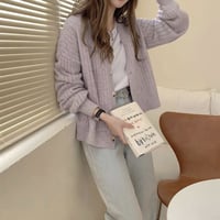 【ショート丈　ニットカーディガン】4color