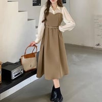 【シャツ ワンピース】2color