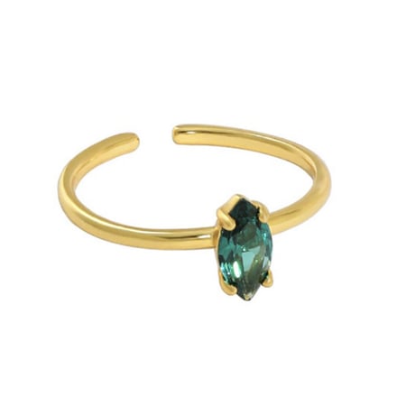 【18K silver ジルコニア リング】