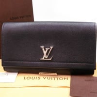 【LOUIS VUITTON トリヨンレザー ポルトフォイユ ロックミー 二つ折り 長財布 】