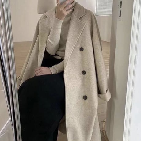 【ロング丈チェスターコート】3color