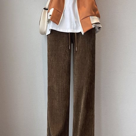 【裏起毛　コーデュロイパンツ】4color
