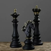 【3個セット ナイト クィーン キング アンティーク チェス L 】2color