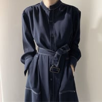 【立体的デザイン　2wayシャツワンピ】2color