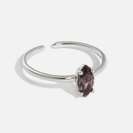 【18K silver ジルコニア リング】