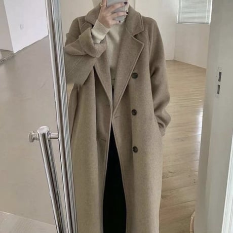 【ロング丈チェスターコート】3color