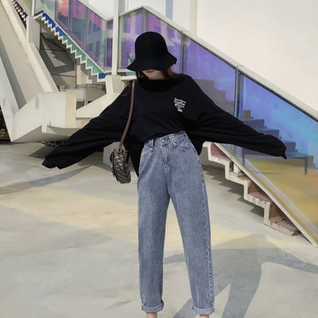 【デニムジョガーパンツ】