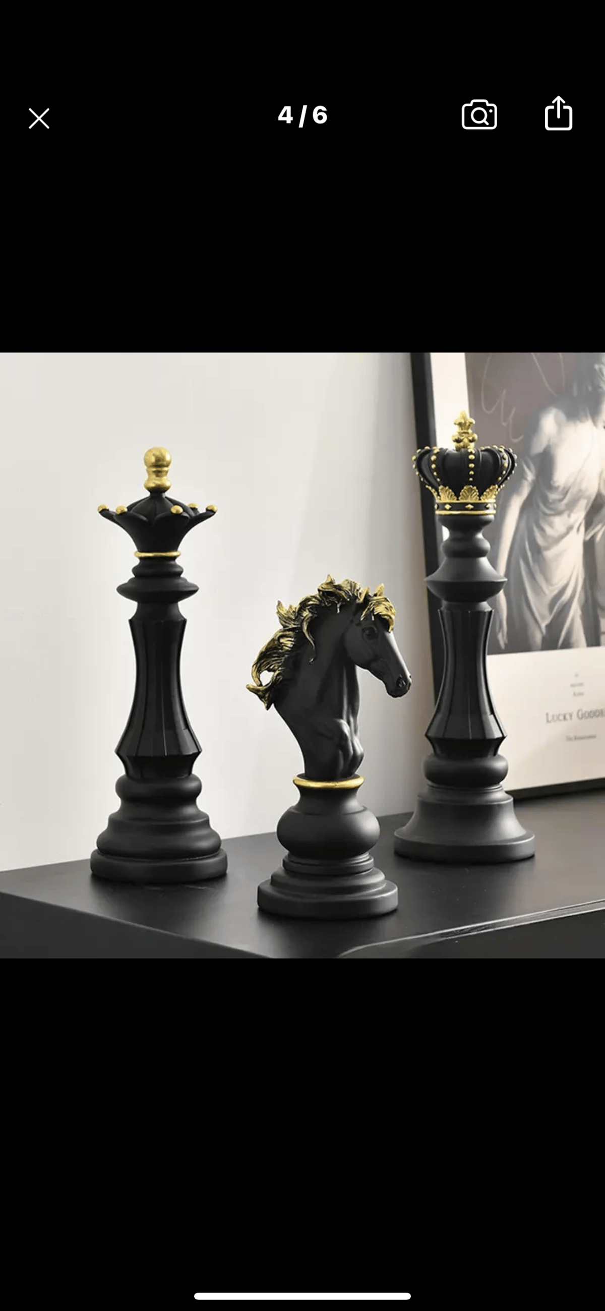 ナイト クィーン キング アンティーク チェス M】2color