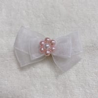 pink flowerバレッタ