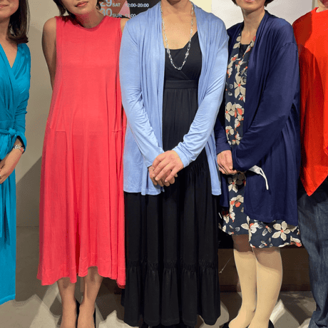 A LINE DRESS（ロング・ピンク）