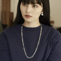 Wave square point necklace