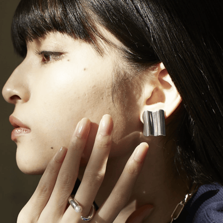 Wave square Earring