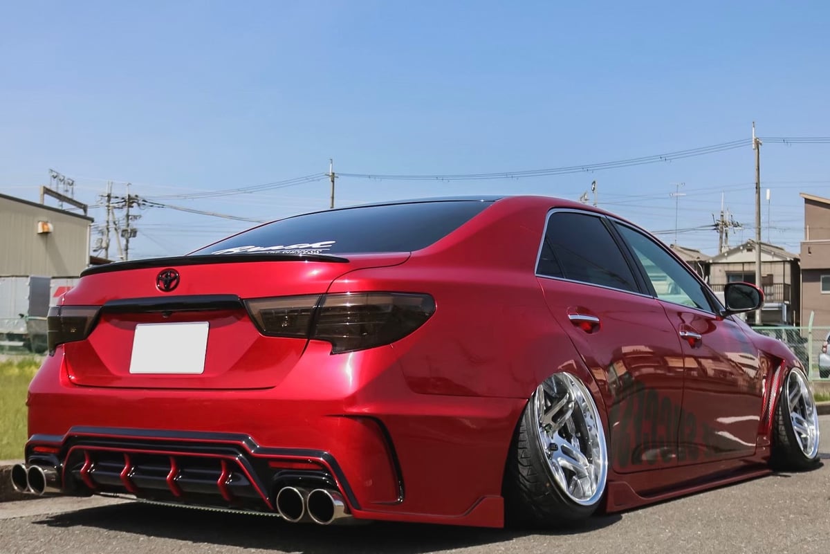 ☆受注生産商品☆ BRASH エアロバンパー for マークX リア GRX130 133 1