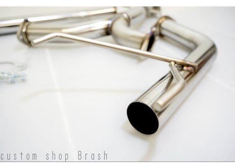 【BRASH】◆大人気◆良音◆GRX130 / 133マークX ステンレス オリジナルマフラー 直管ストレートマフラー 純正中間パイプ対応 リアピース◆MARKX◆【BR-2SM-LL】