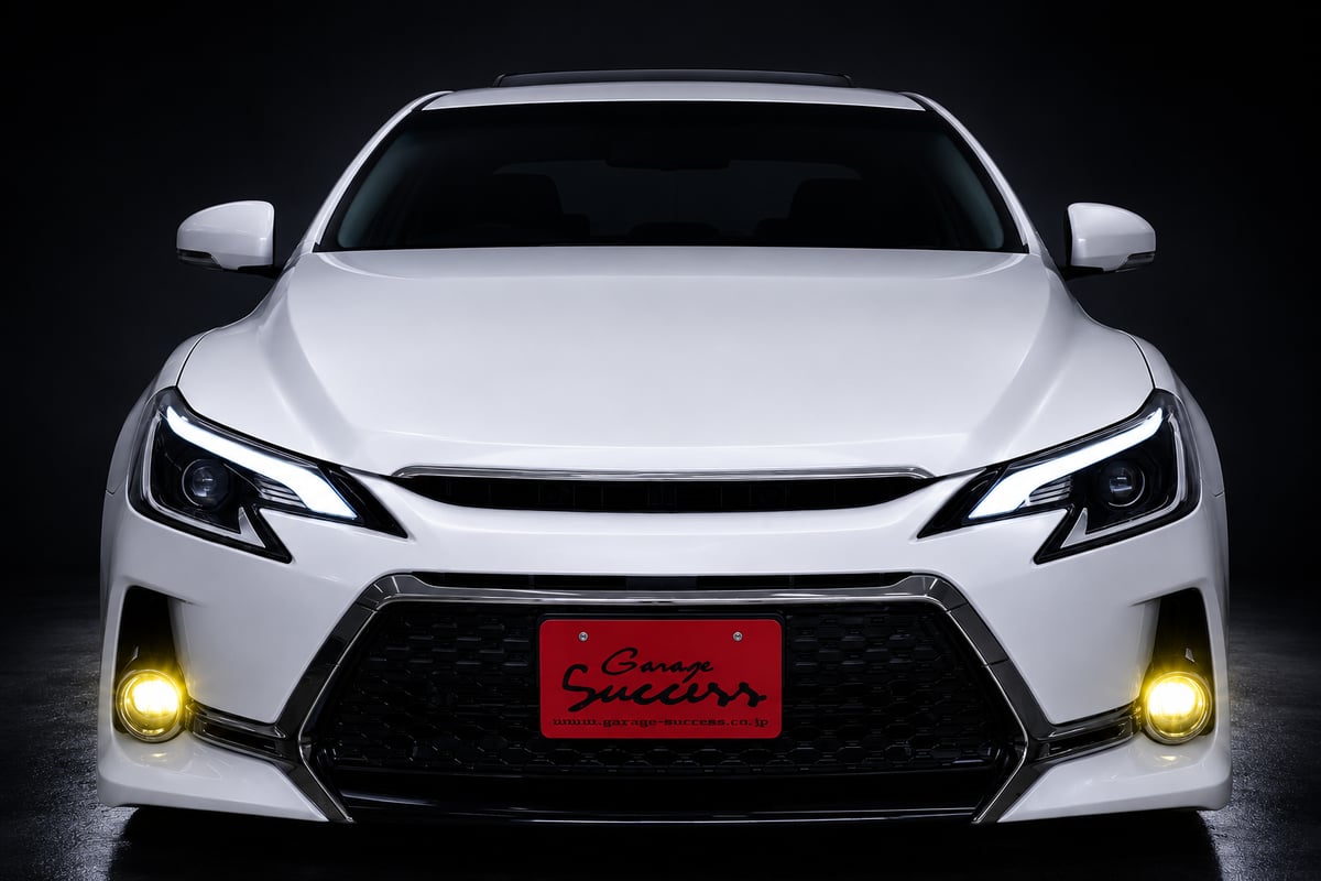 grx130 マークx 加工アイブロウヘッドライト TOYOTA GRX130 マークX / 中期後期型 アイブロウヘッドライト