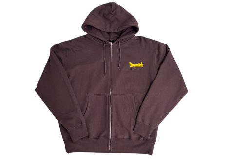 GS Back LOGOジップアップパーカー