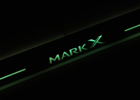 GRX130系 マークX 用 MARK X 光るスカッフプレート