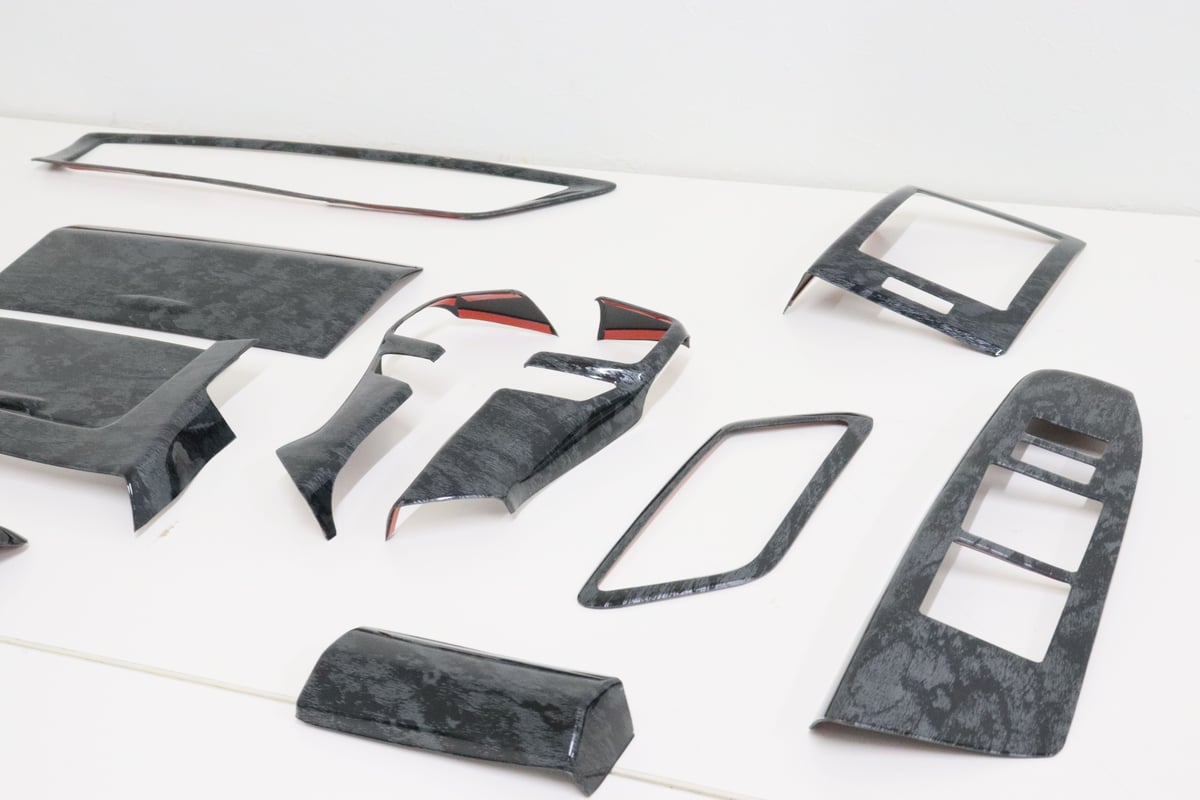 マークX GRX130 前期ヴェルティガ 内装パネル4点セット 黒木目調 fit=scale-down,w=1200