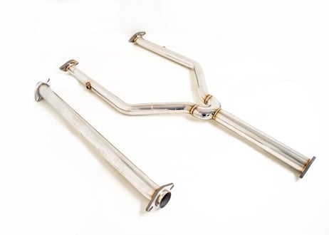 【BRASH】トヨタ GRX130 130 系 マークX 2WD 2.5L/3.5L 用 ストレート マフラー センターパイプ 中間パイプ 中間マフラー 60Φ ステンレス【CH-TPSMR】