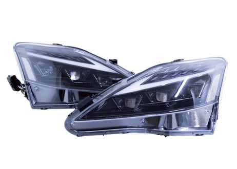 LEXUS 20系 IS  3眼LEDヘッドライト オープニングモーション シーケンシャルウィンカー デイライト GSE20 USE20 IS250/350 ISF ISC【CH-LISOP3E】
