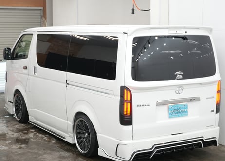 TOYOTA 200系 ハイエース レジアスエース 標準 リア ゲートスポイラー トランクスポイラー エアロパーツ 未塗装 素地【CH-20HRGST】